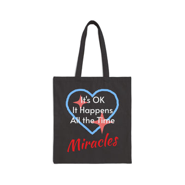 Cotton canvas tote bag with
